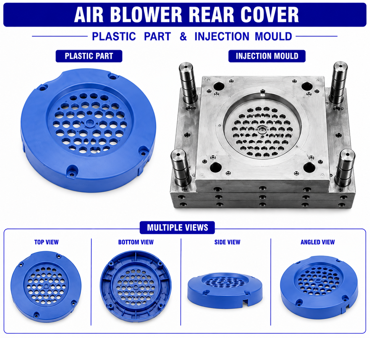 Air Blower Plastic Rear Cover Mould and Moulding Services